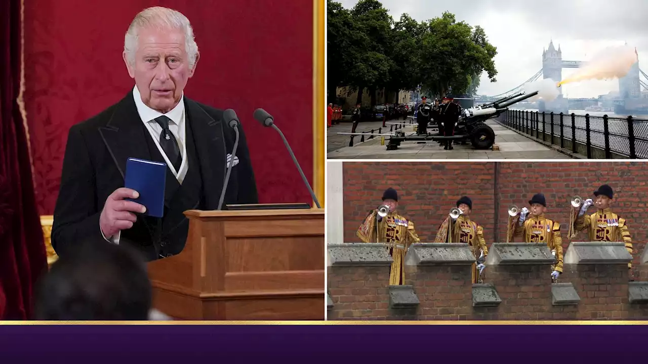 Seven historic moments as Charles III is proclaimed King