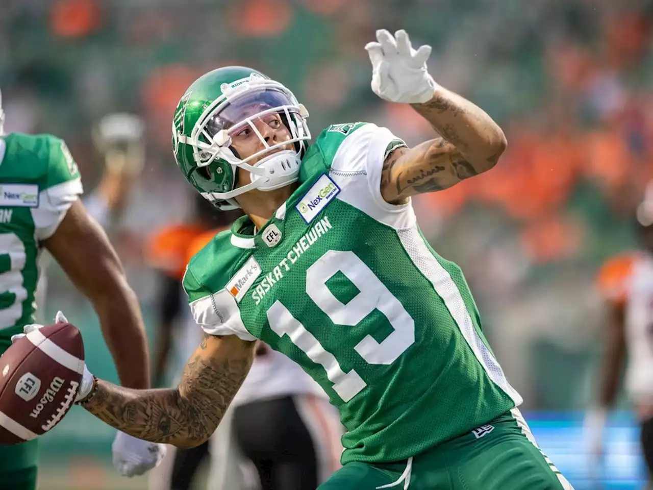 Riders' Brayden Lenius ready for Banjo Bowl after Labour Day tuneup