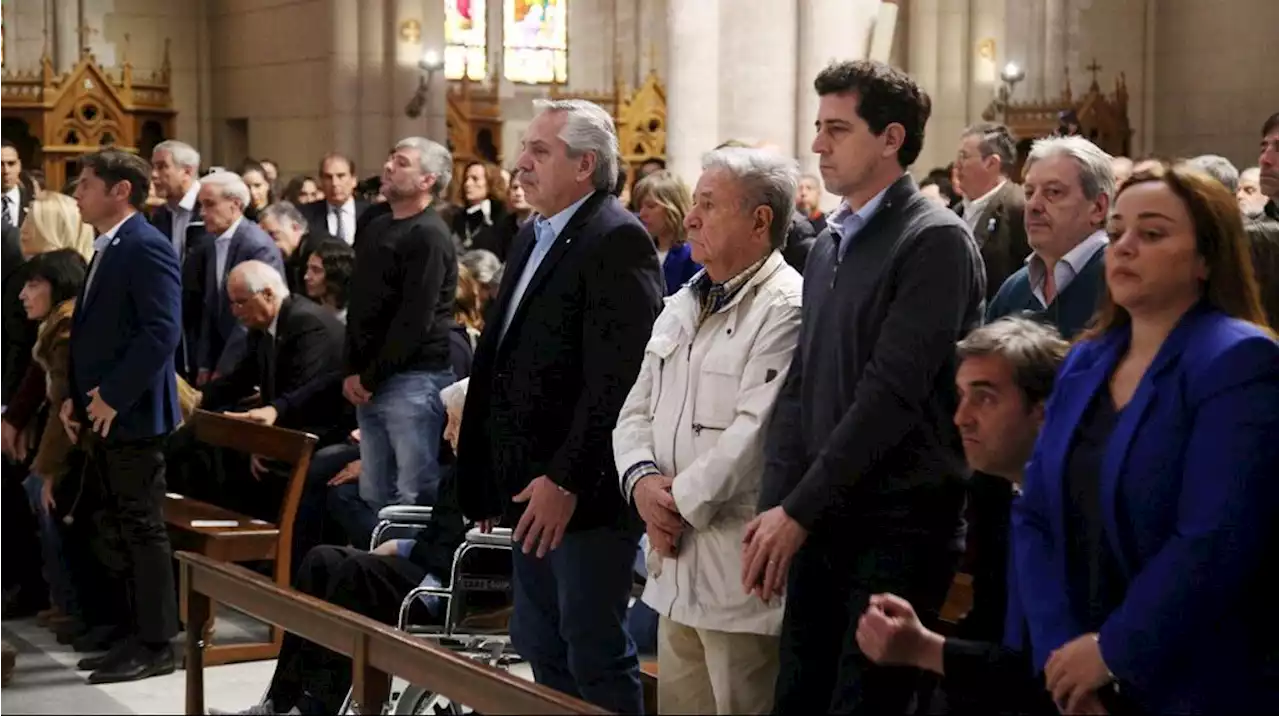 Alberto Fernández y el gabinete participaron de una misa por la paz en Luján