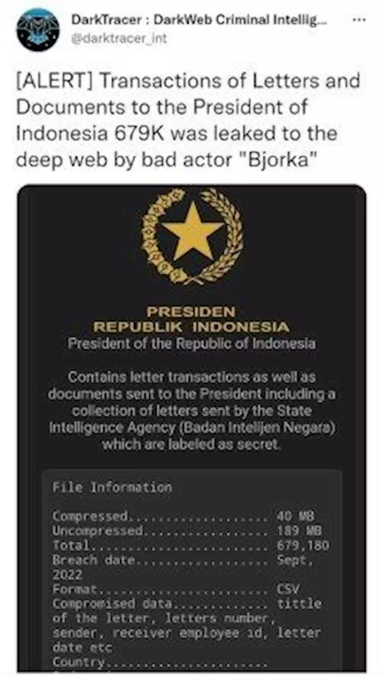 Hacker Klaim Bocorkan Dokumen Rahasia Presiden Jokowi dari BIN - Tribunnews.com