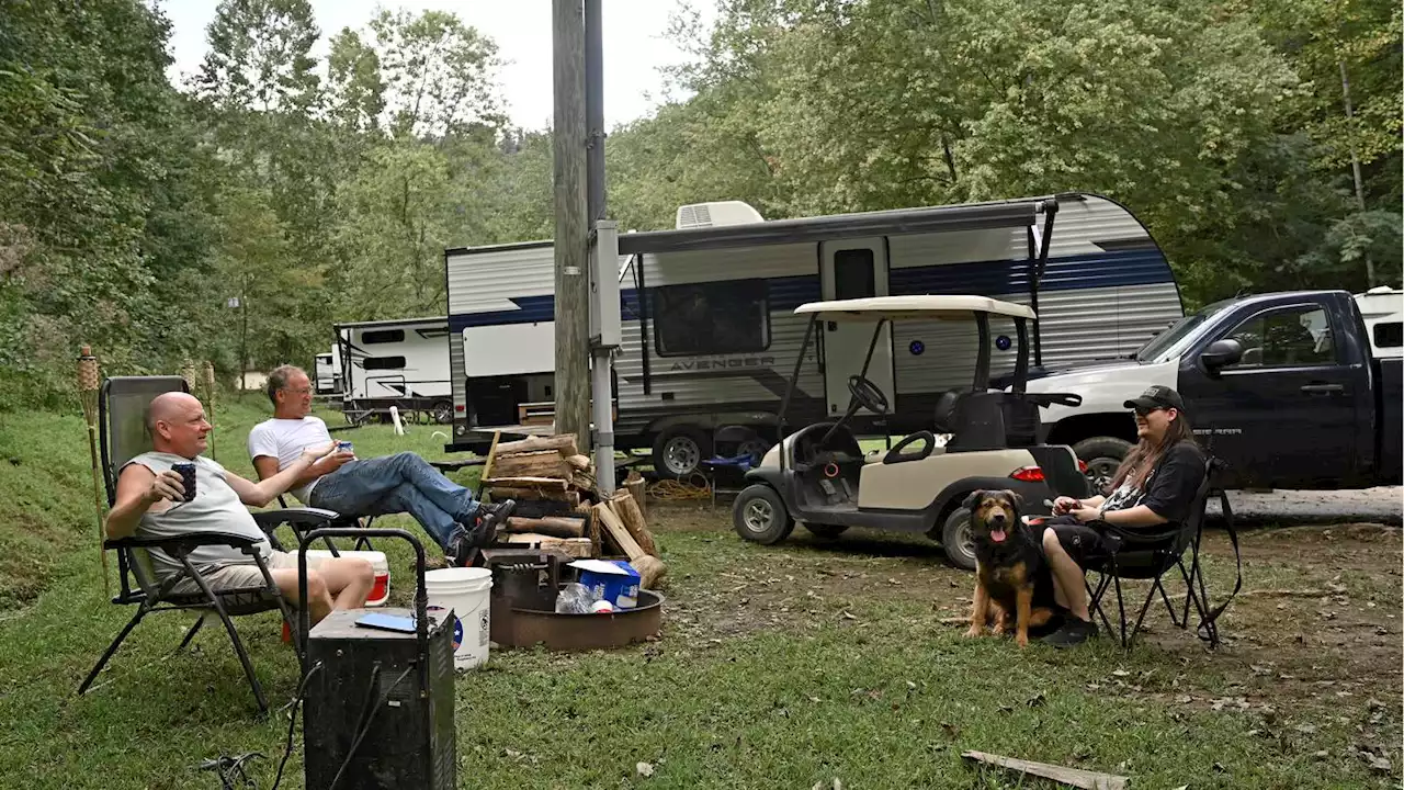 Trailers offer temporary home as flood victims plan future