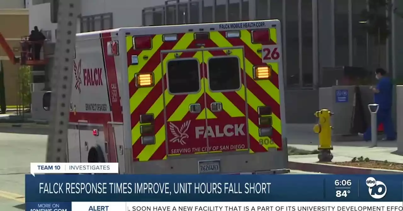 Records: San Diego's ambulance company improving on response time, but falling short in other areas