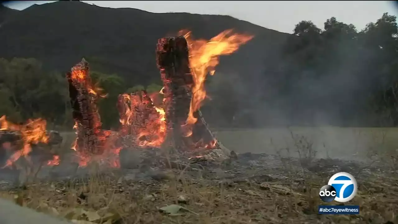 Fairview Fire: Tropical Storm Kay helps slow spread of blaze near Hemet, raising containment to 40%