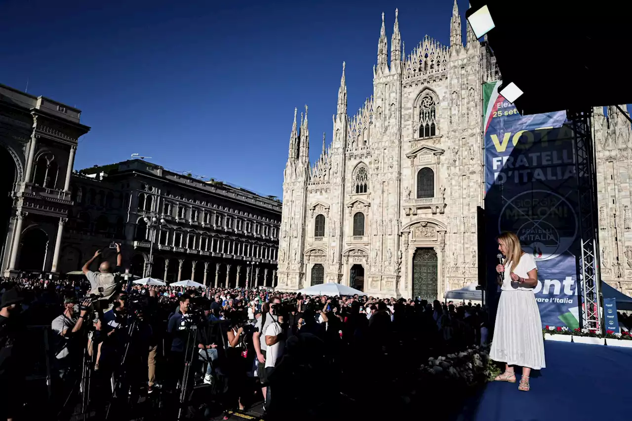 Elezioni 2022, Meloni: 'Ci consegnano Italia fanalino coda Ue'