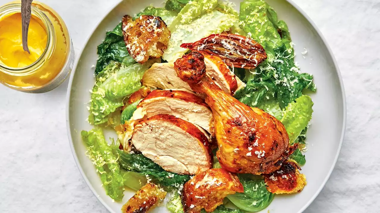 Caesar Salad Roast Chicken