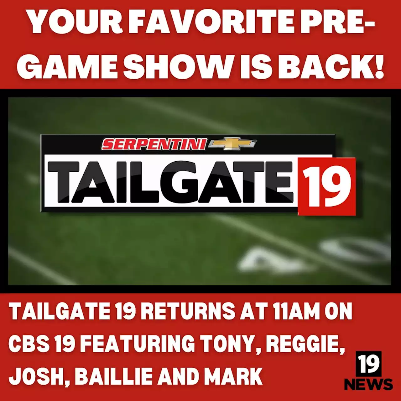 5 reasons to watch Tailgate 19