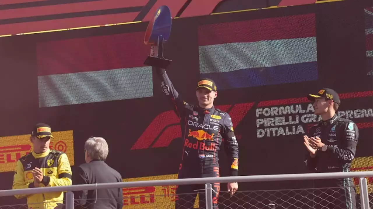 Verstappen wins Italian GP for 1st time to close in on title