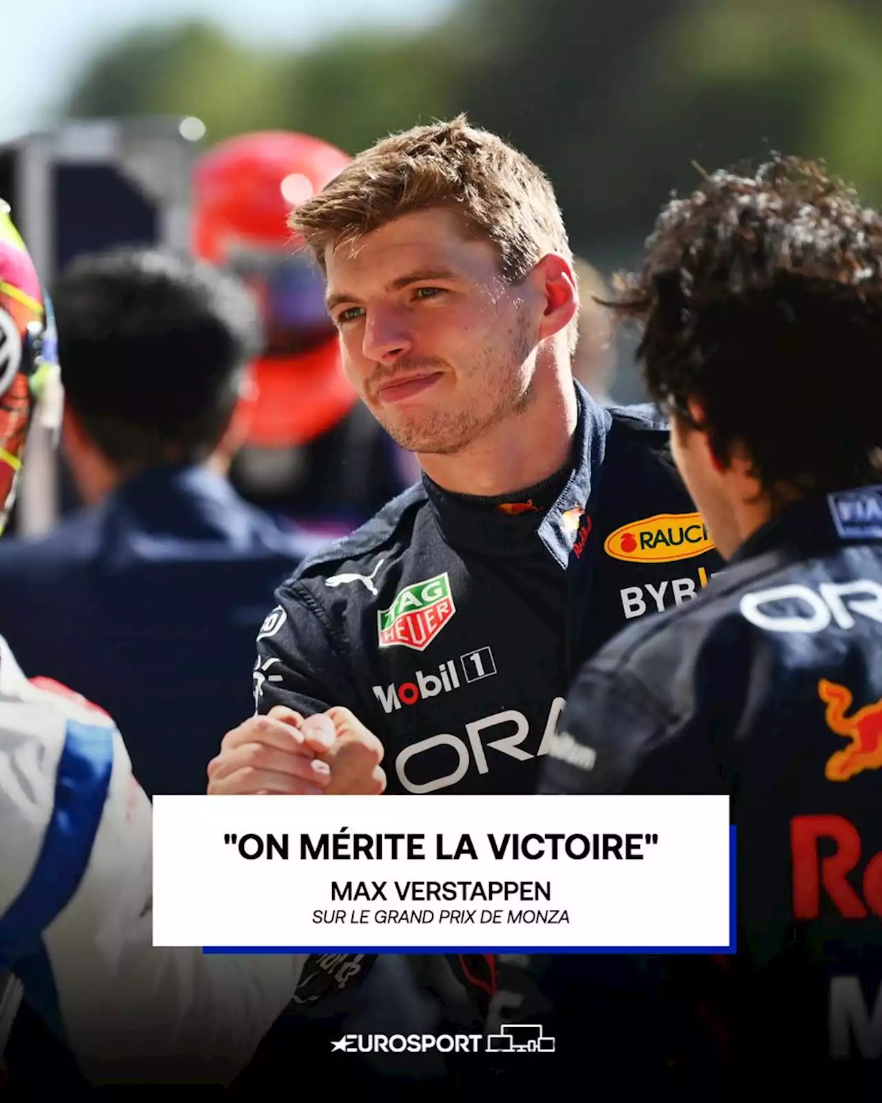 Formule 1, GP d'Italie - Max Verstappen (Red Bull) : 'On mérite la victoire mais on n'a pas eu de relance de la course'