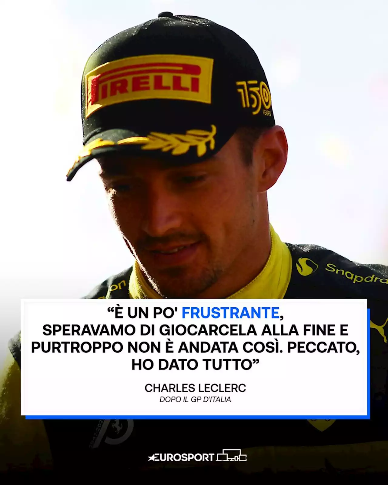 GP Monza, Charles Leclerc: 'Avrei voluto giocarmela, ma sono felice del podio e dei miglioramenti della Ferrari'