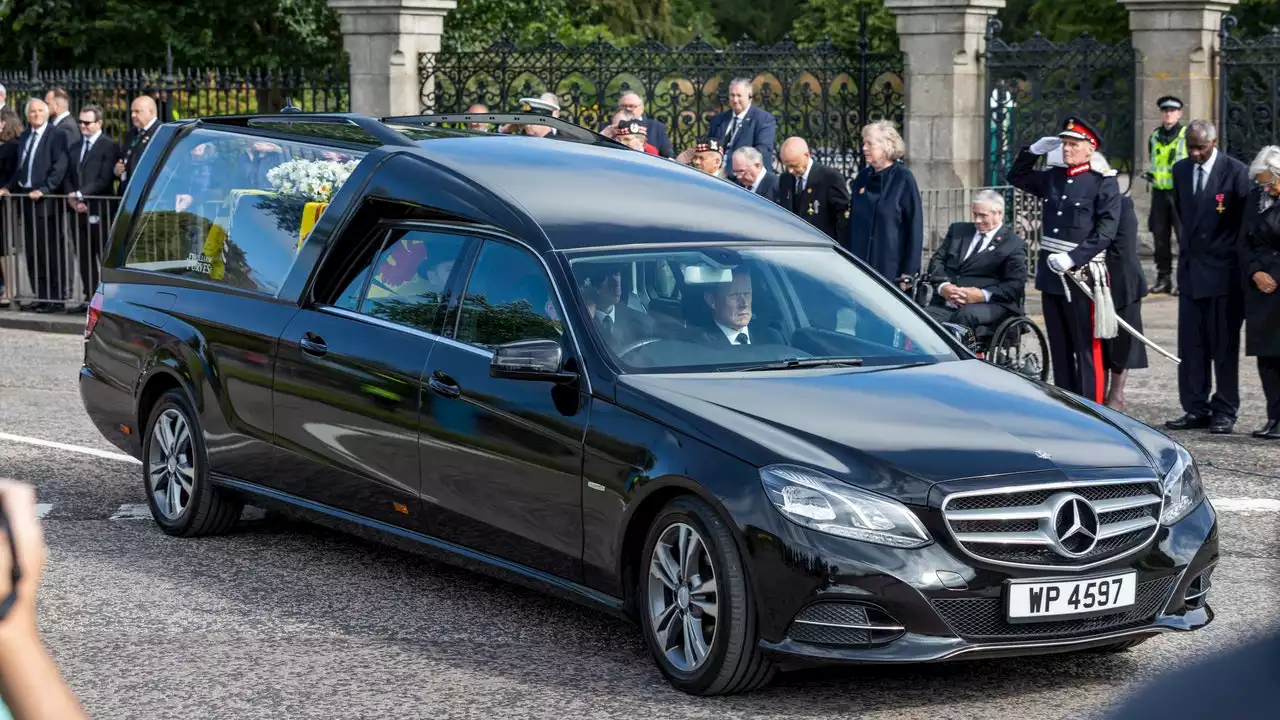 Queen Elizabeth II's coffin makes journey from Scotland to London