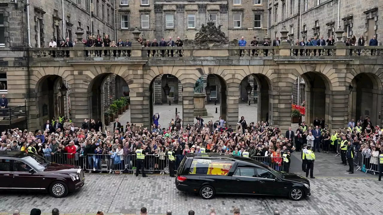 Queen Elizabeth II's coffin arrives in Scottish capital