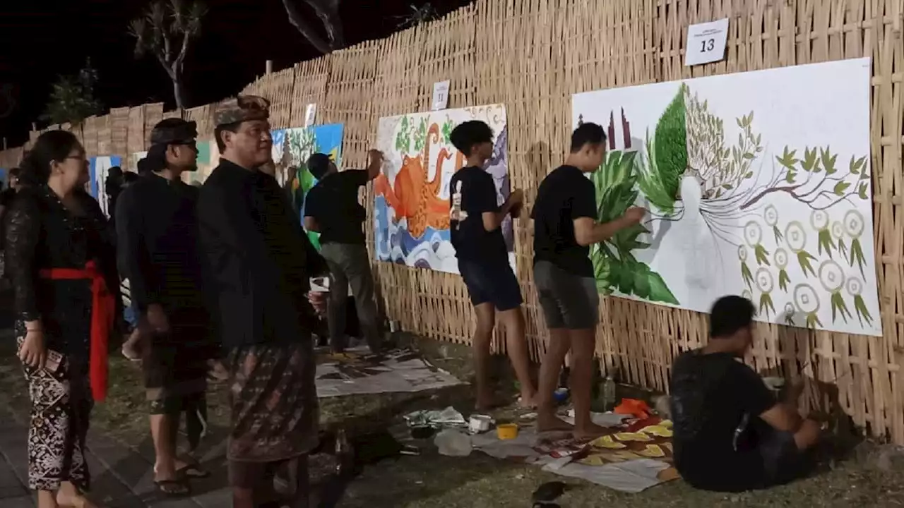 Pemuda Denpasar Adu Skill Lukis Mural di SYIF 2022, Menarik