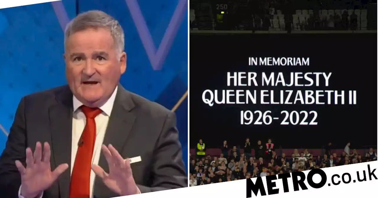 Richard Keys says sports 'should be ashamed' of resuming after Queen's death