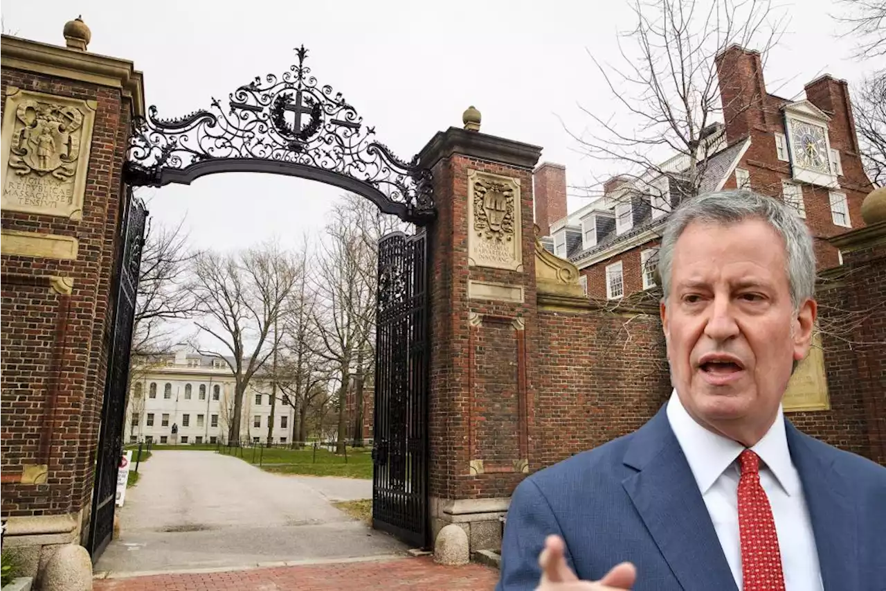 Bad Bill Hunting: Like NYC, Harvard kids also not impressed with de Blasio