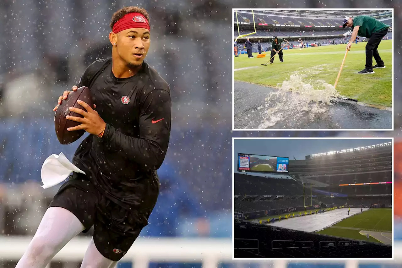 Bears vs. 49ers hit with flash flood warning from pouring rain in Chicago