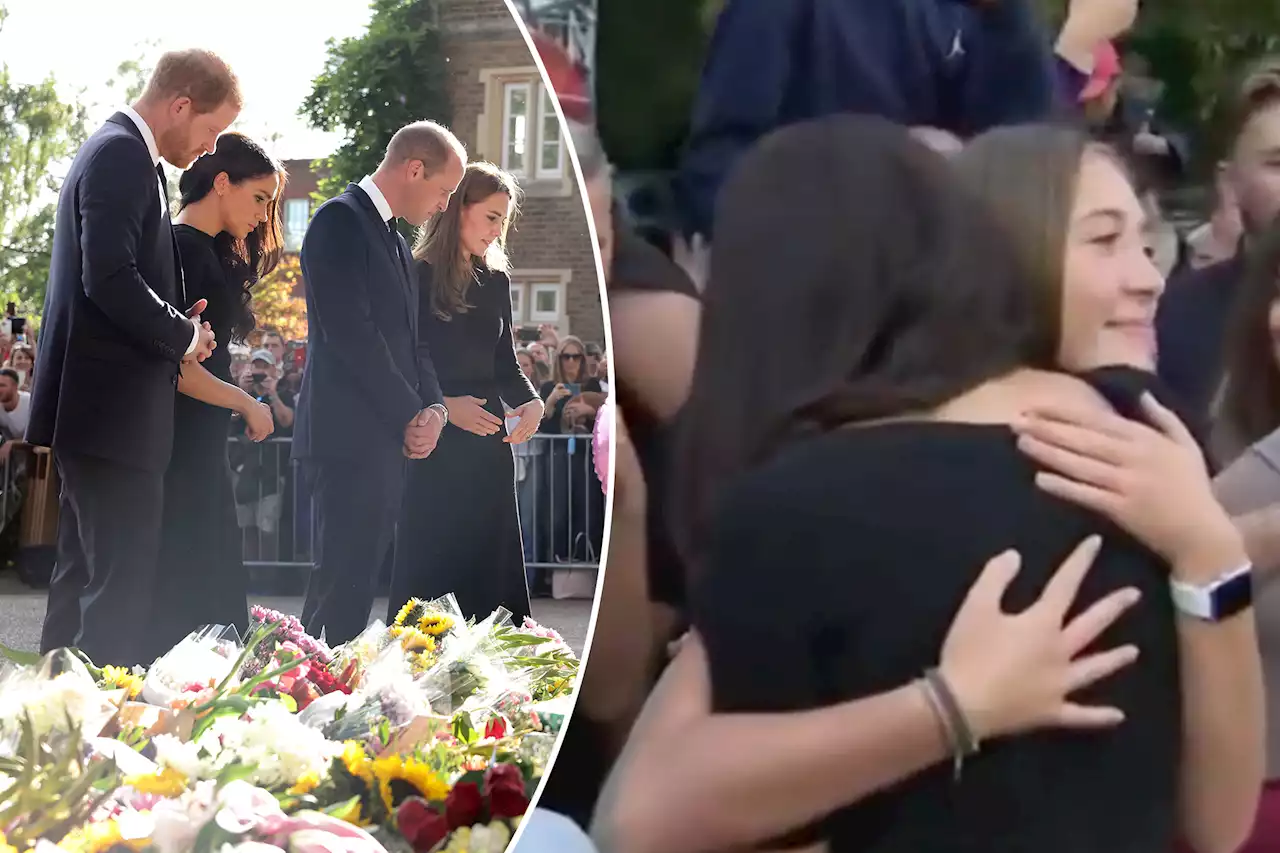 Meghan Markle embraces fan who wanted her ‘to feel welcome here’