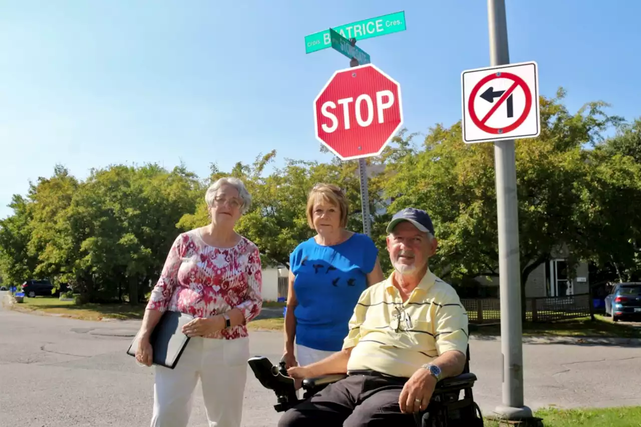 Residents give sign prohibiting left turns a failing grade