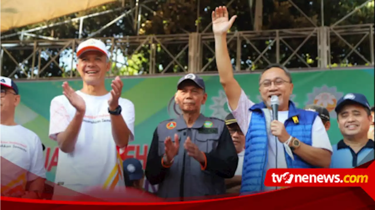 Pra Muktamar Muhammadiyah: Jalan Bareng Ganjar di Semarang, Zulkifli Hasan Berharap Indonesia Damai dan Kokoh