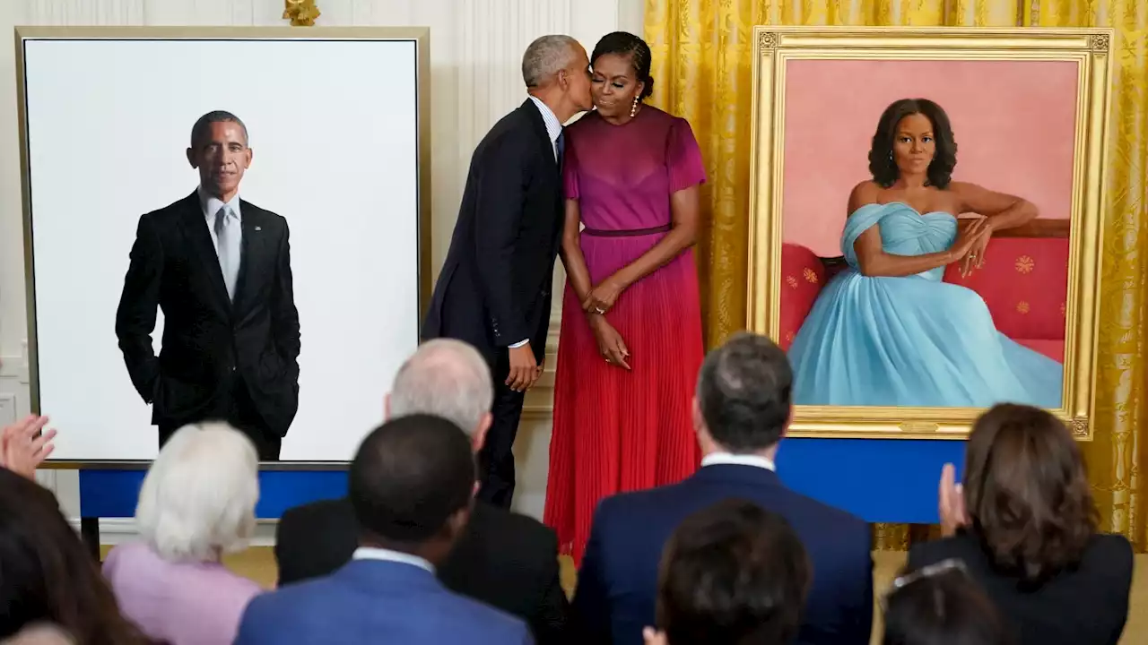 Obamas Return to White House as Official Portraits Unveiled