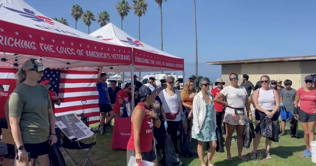 La Jolla businesses team up for 9/11 beach clean-up in memory of fallen Marine