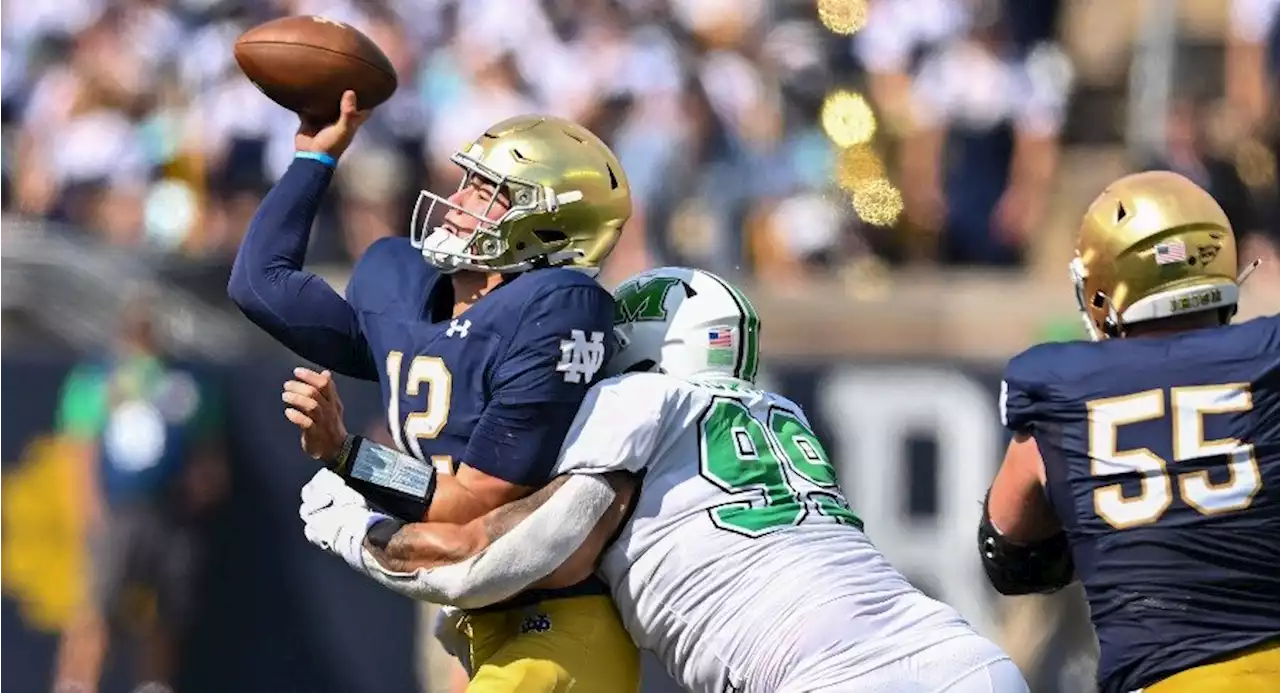 Notre Dame Quarterback Tyler Buchner Out For Season With Shoulder Injury