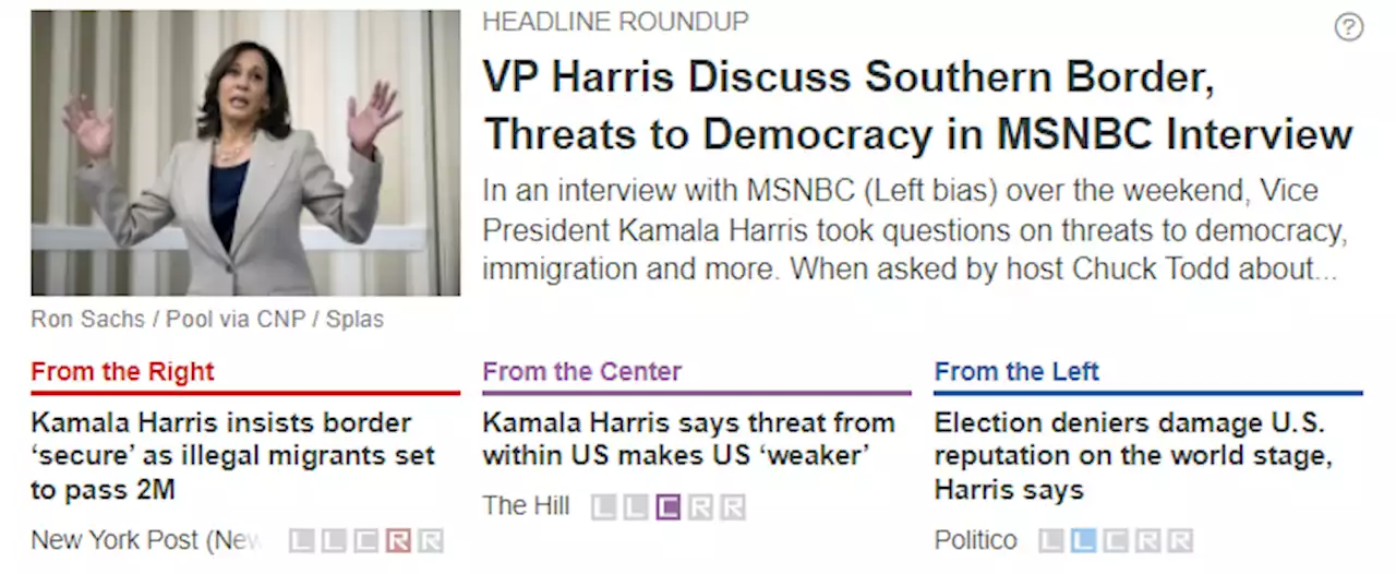 VP Harris Discuss Southern Border, Threats to Democracy in MSNBC Interview