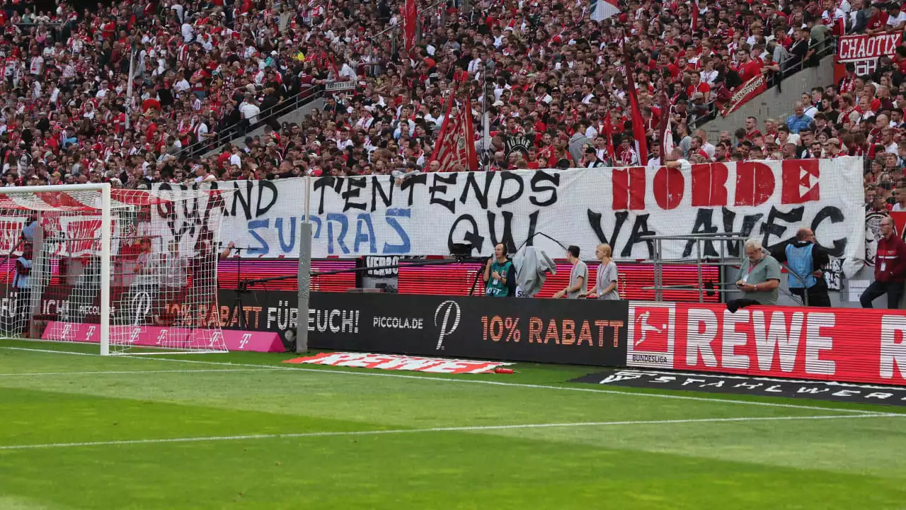 1. FC Köln: Von wegen, Knallhart-Kurs: FC reagiert auf Skandal-Plakat der Ultras