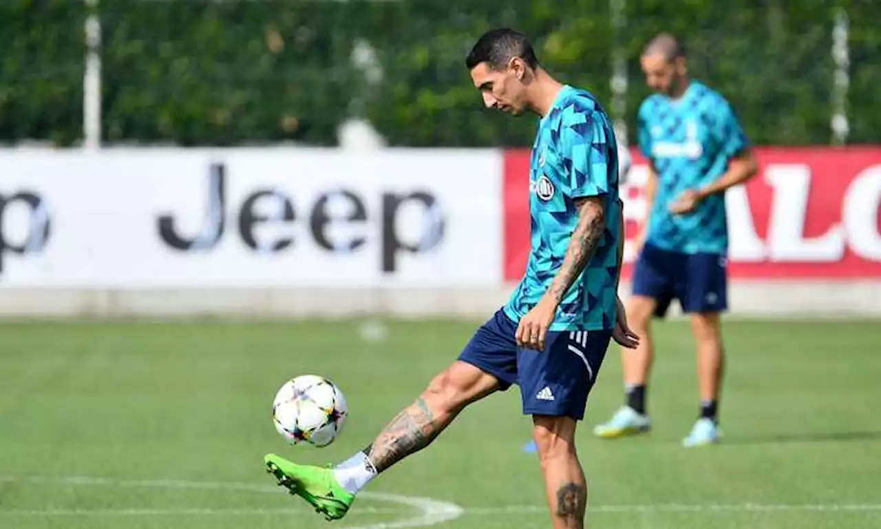 Juve, Di Maria parzialmente in gruppo: prova a recuperare per il Benfica