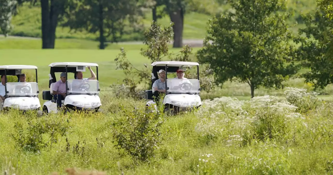 SEE IT: Trump spends day golfing in Virginia after surprise arrival in Washington, DC