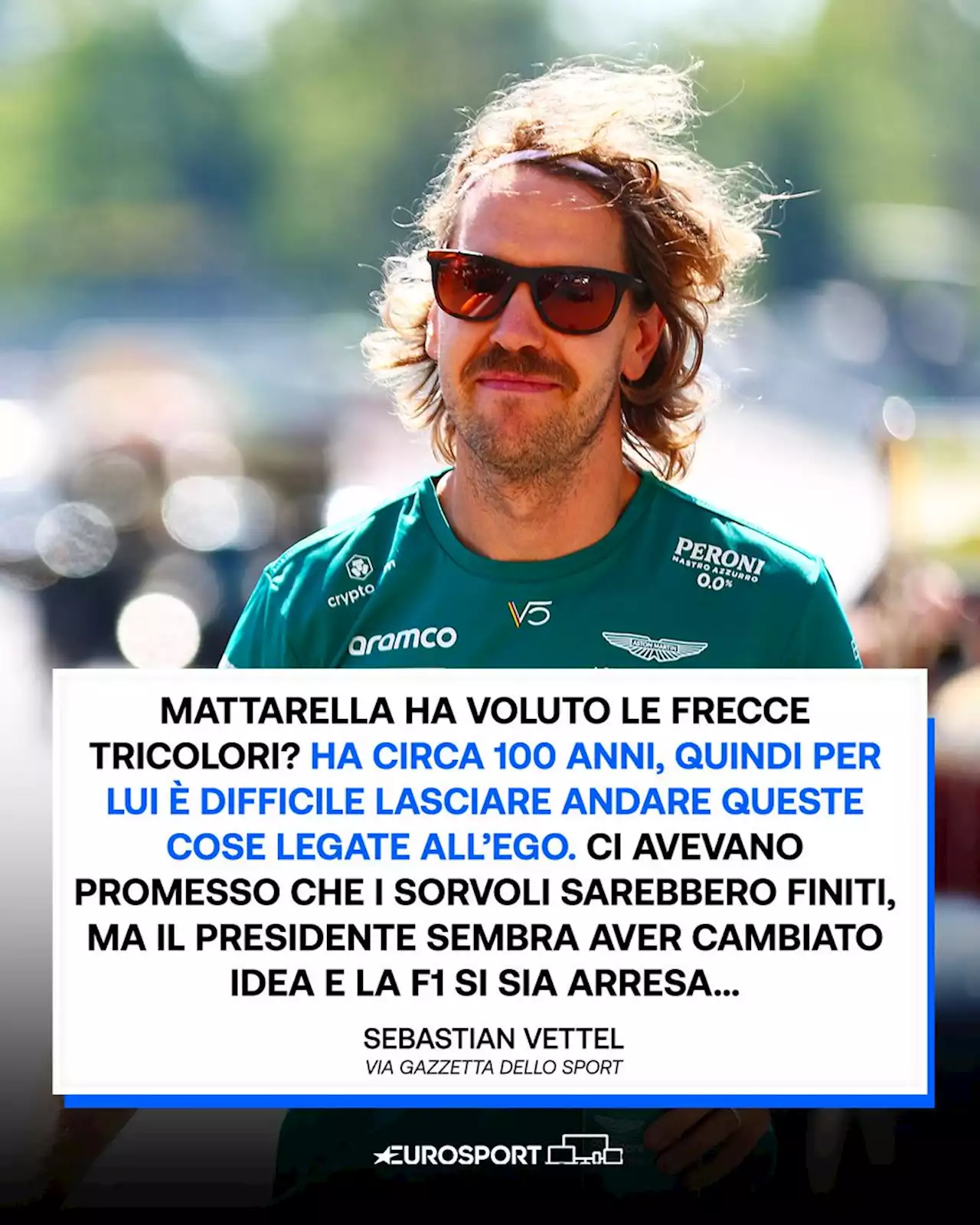 Vettel contro Mattarella per le Frecce Tricolori a Monza: “Forse è difficile per lui rinunciare a cose legate all’ego”