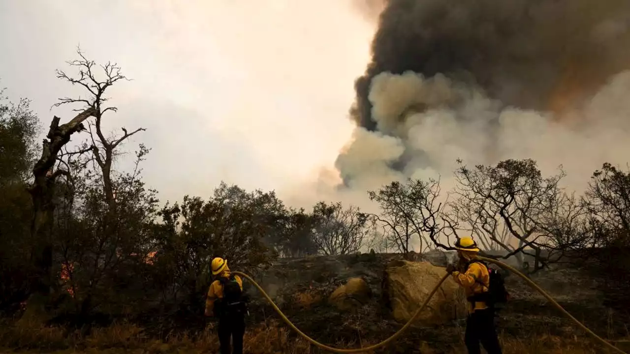 Fairview Fire: Humid conditions from Tropical Storm Kay help crews in firefight