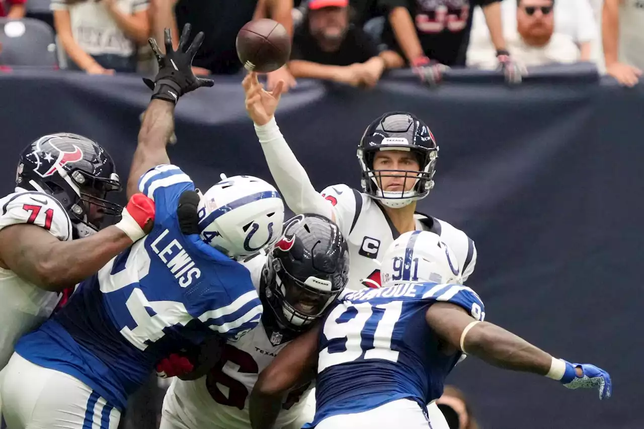 Texans Week 1 turning point: Sack, fumble jump-start Colts' comeback