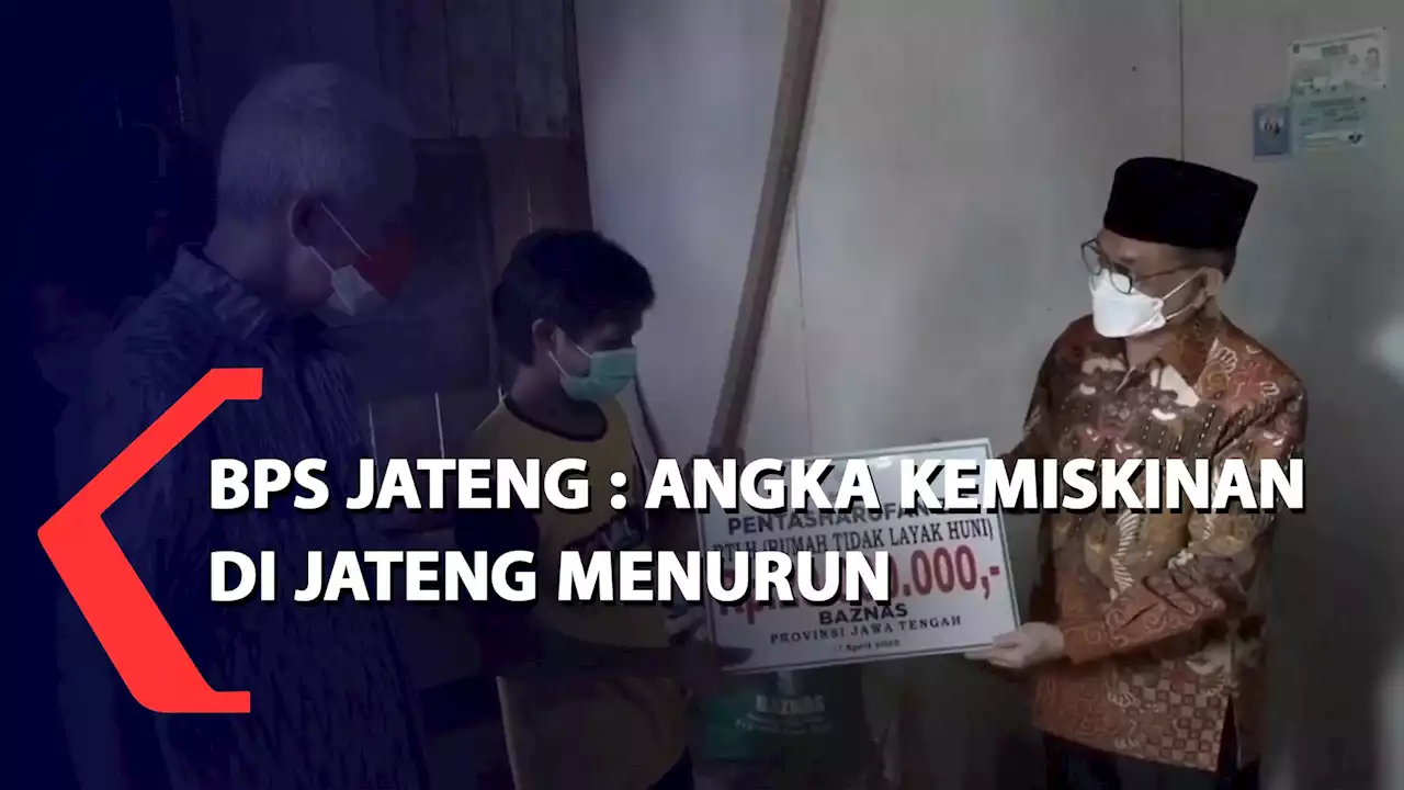 BPS Jateng: Angka Kemiskinan di Jateng Menurun