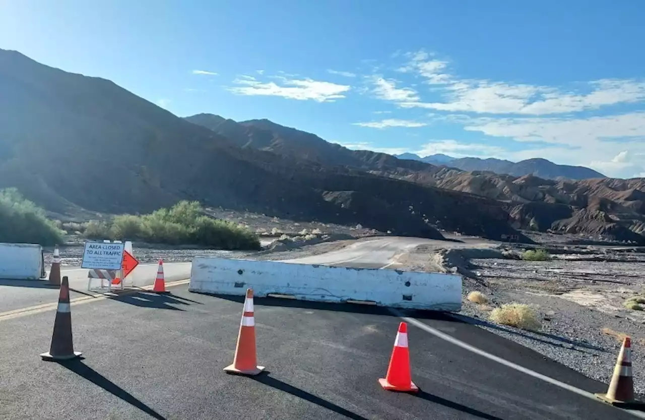 Hurricane Kay Causes Road Closures in Death Valley