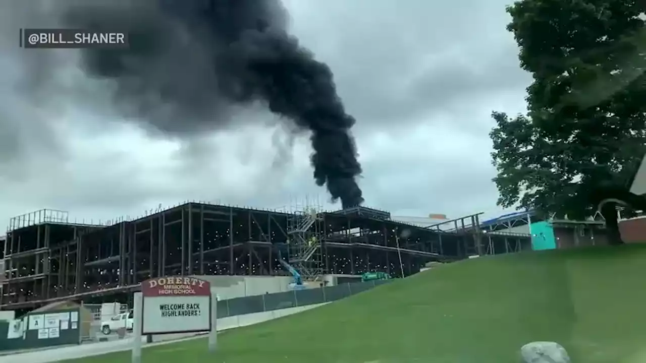 Fire Apparently Burning Near School in Worcester; Smoke Visible on Radar