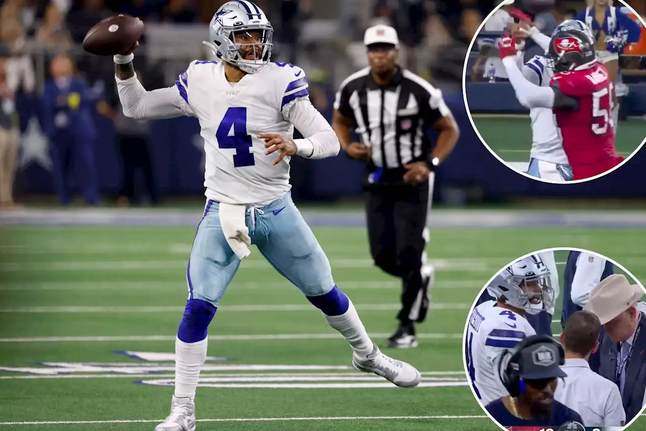 Cowboys’ night goes from bad to worse with Dak Prescott injury disaster