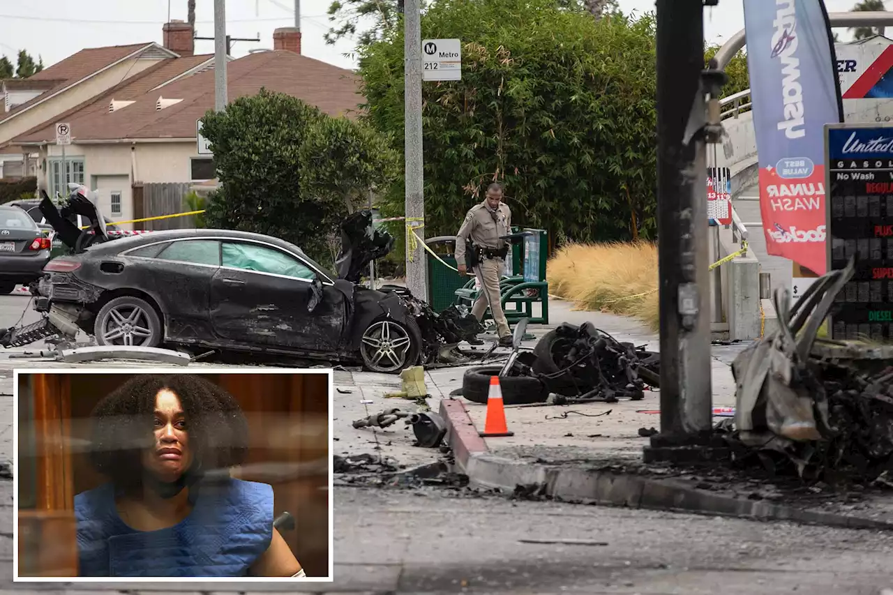 Nurse was driving 130 mph when she allegedly killed six in fiery Los Angeles crash