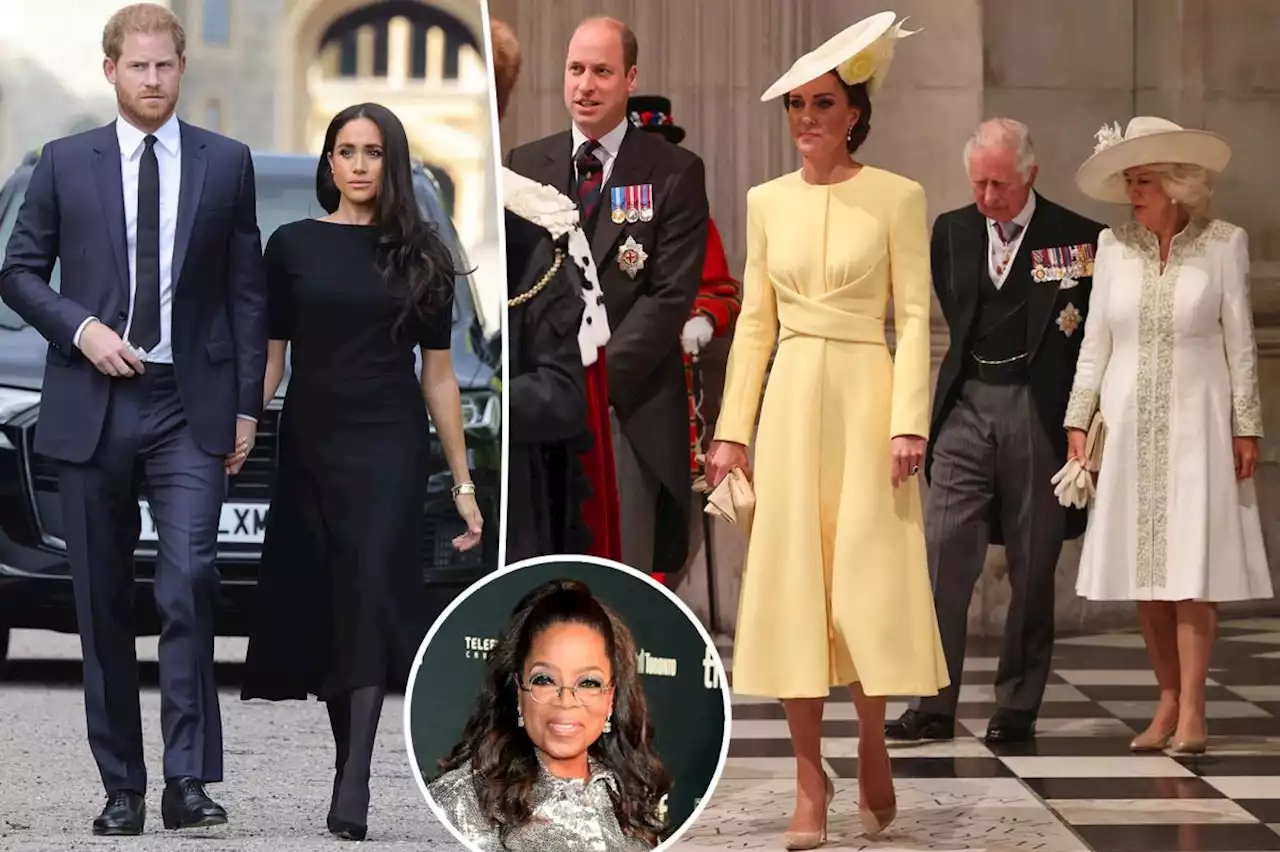 Oprah Winfrey: Prince Harry, Meghan Markle can make peace with royal family