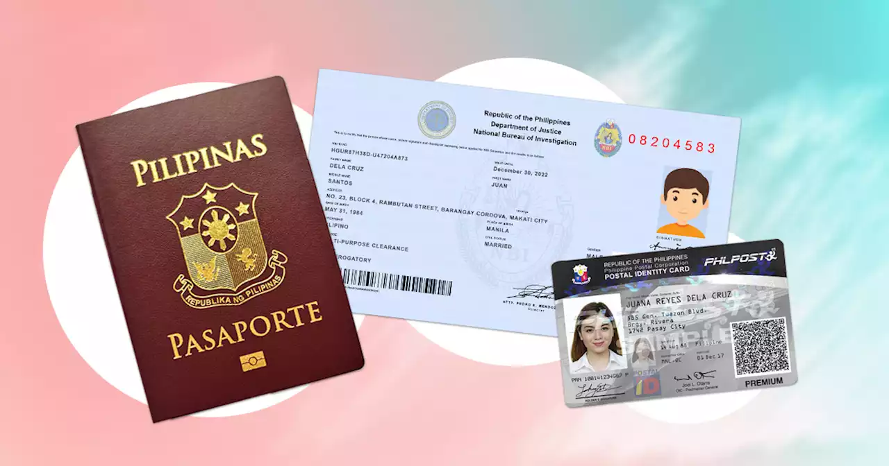 Easiest valid IDs you can get in case you need one ASAP