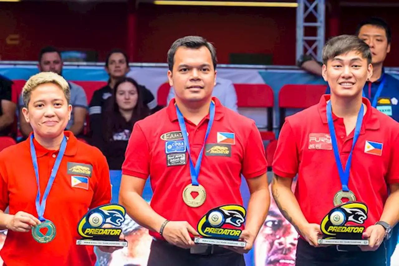 PH pool trio crushes Great Britain to rule Predator World Teams 10-Ball Championship