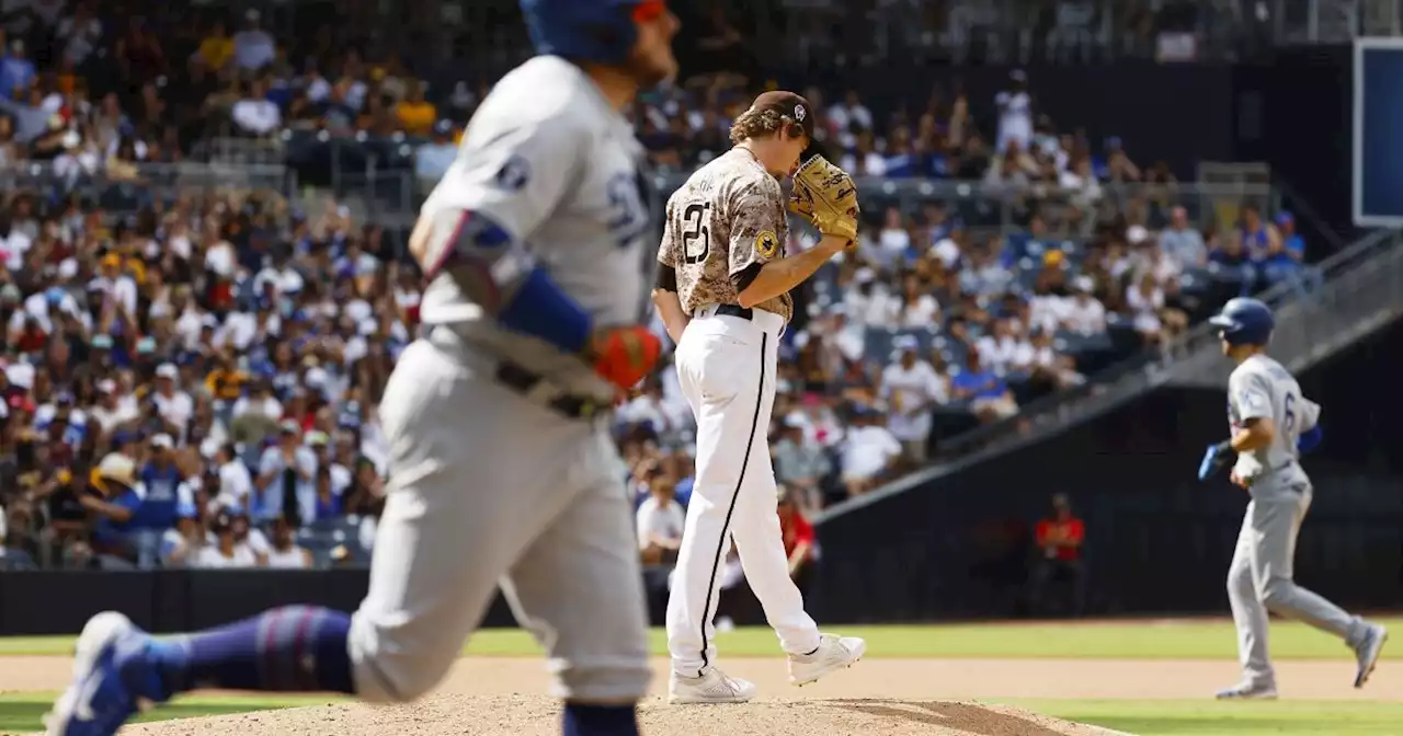 Column: Patient Dodgers remind Padres how big gap is in National League, again