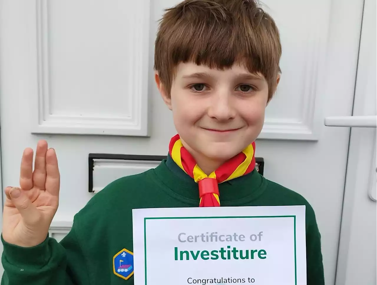 Was young Felix the first Shropshire cub to give his promise to the new King?