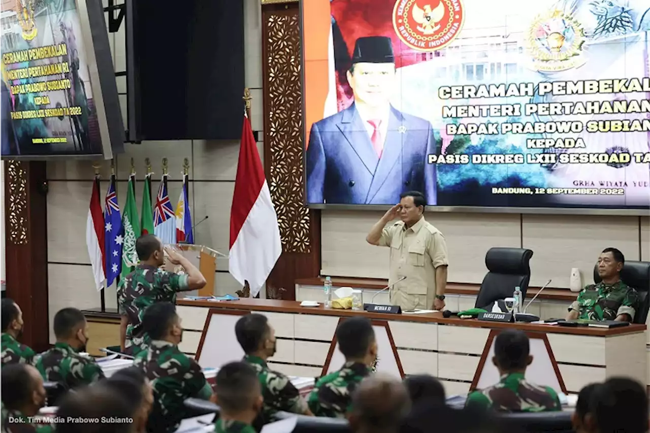 Beri Pembekalan di Seskoad, Prabowo Ingatkan Para Komandan: Jangan Lupakan Anak Buah!