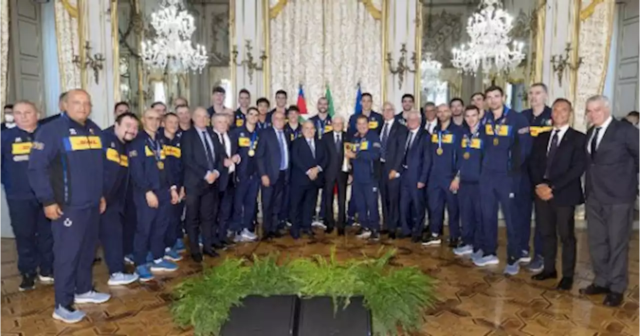 L'Italvolley campione ricevuta al Quirinale. FOTO