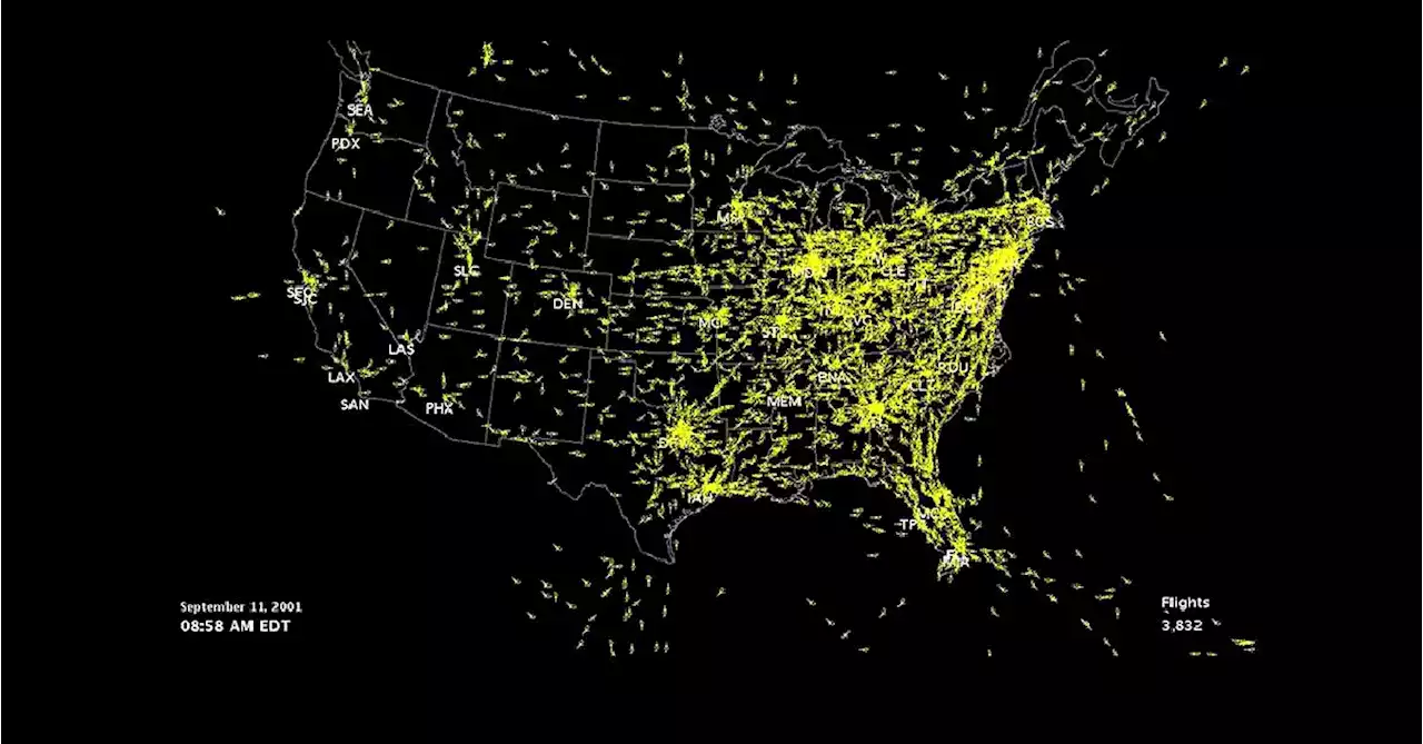 Does This Video Show US Air Traffic on Sept. 11, 2001?