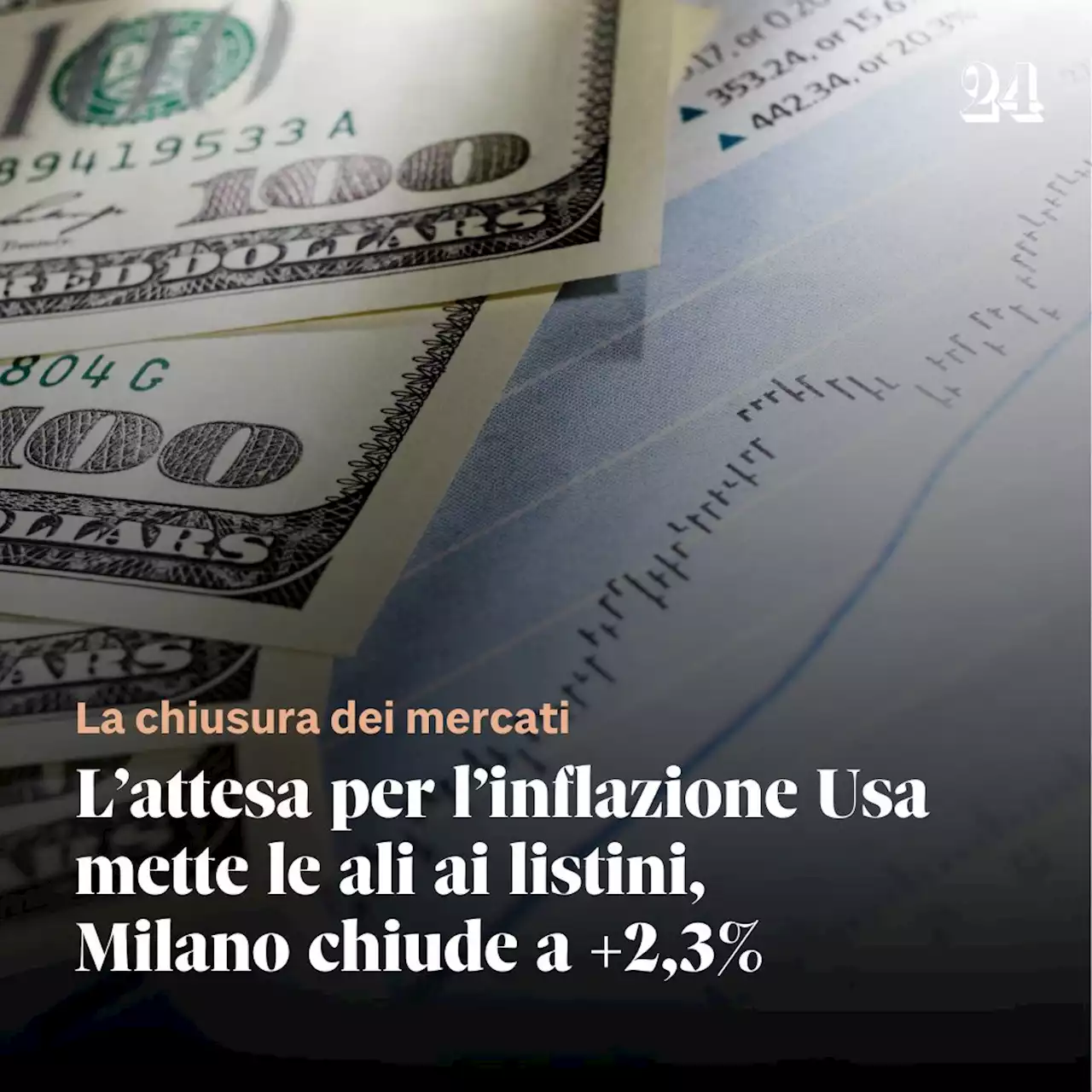 L’attesa per l’inflazione Usa mette le ali alle Borse, Milano chiude a +2,3%