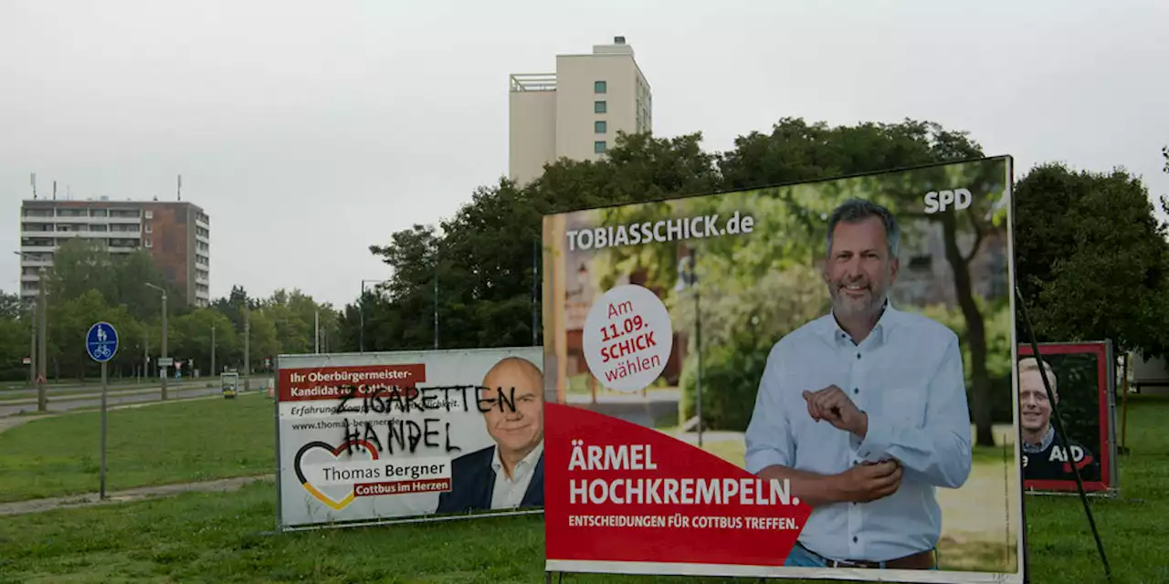 Oberbürgermeisterwahl in Cottbus: SPD hofft auf Erfolg bei Stichwahl