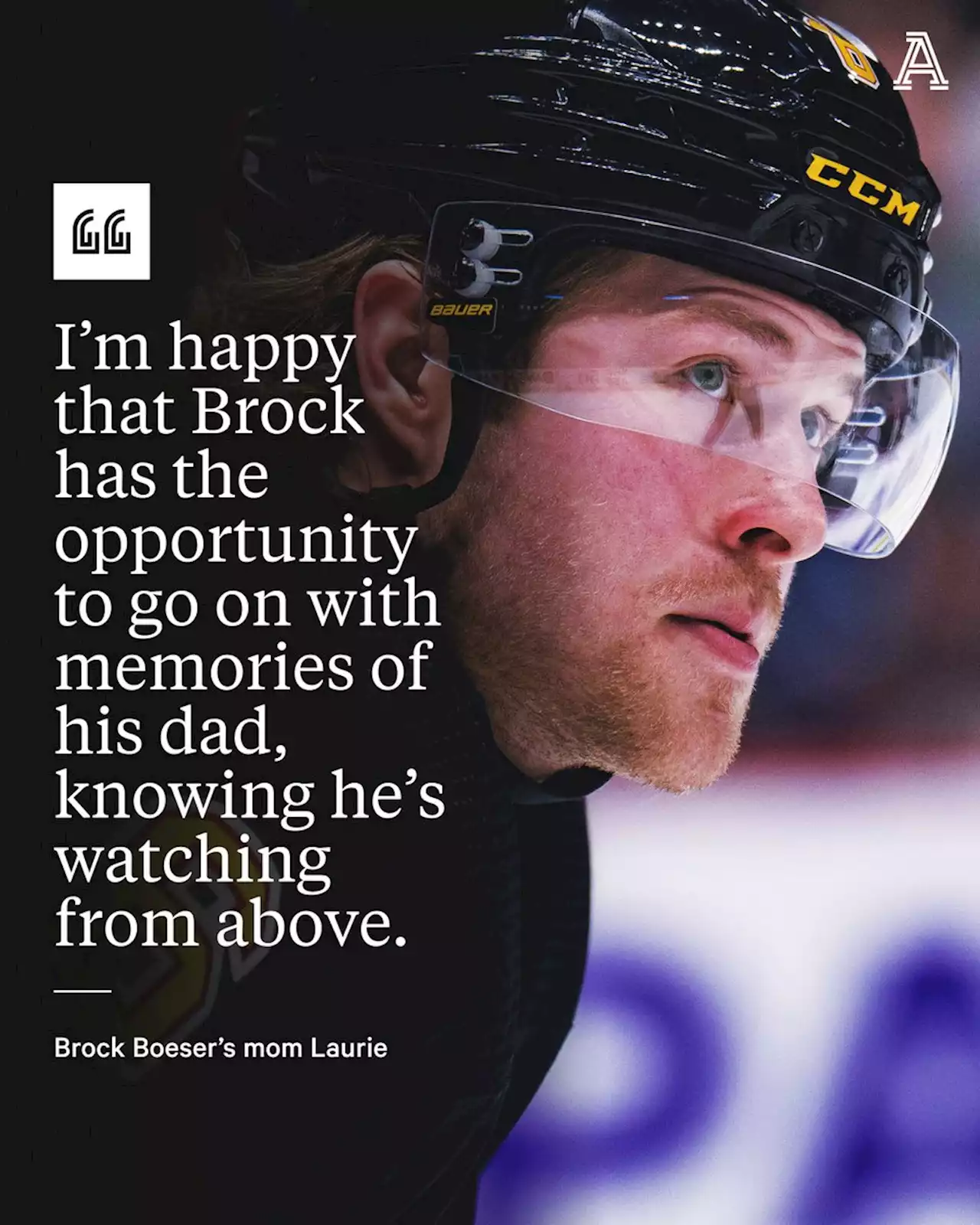 'My dream was his dream': Canucks' Brock Boeser turns focus to hockey after a year of pain and loss