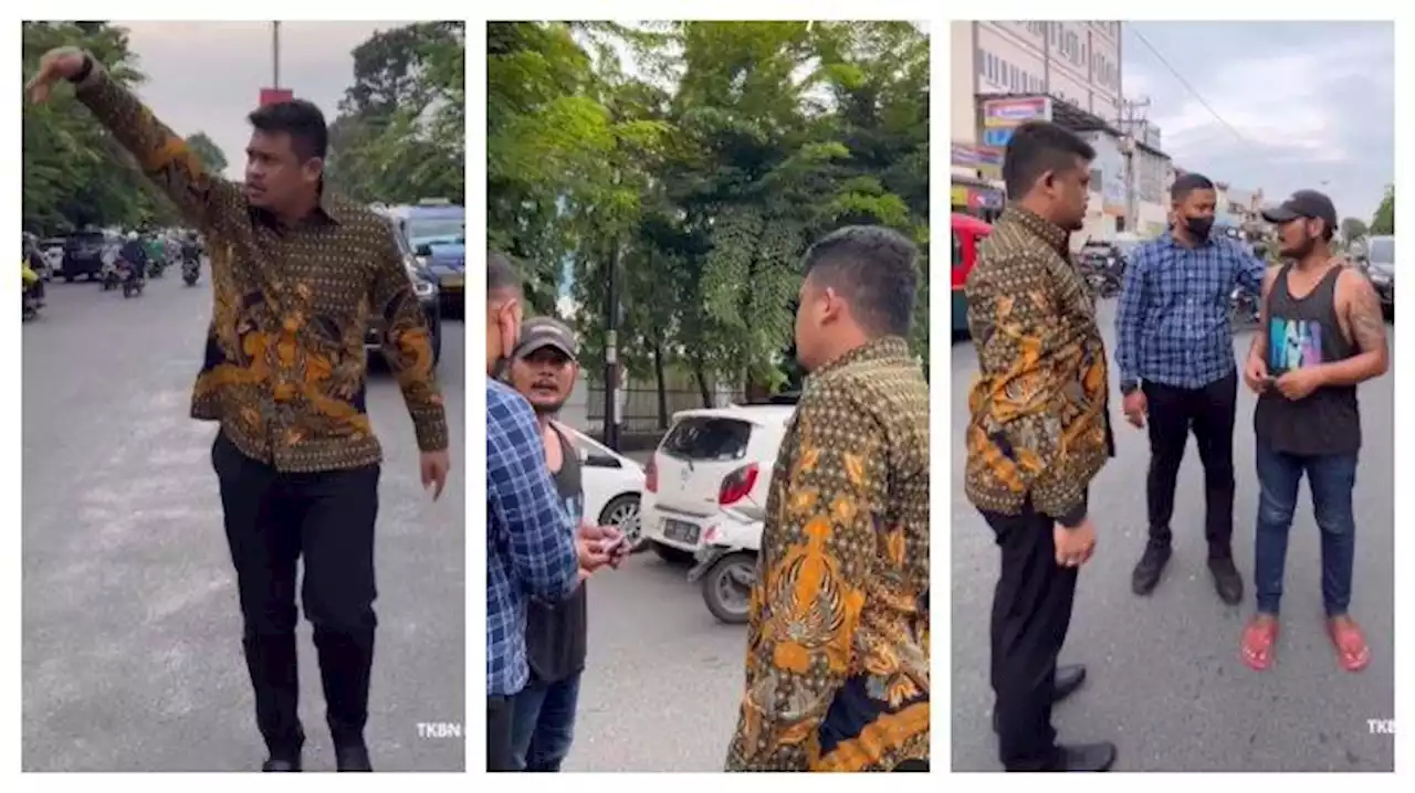 Bobby Nasution Teriaki Laki-laki Diduga Juru Parkir Liar: Hey ke Sini Kau, Kau Preman di Sini? - Tribunnews.com