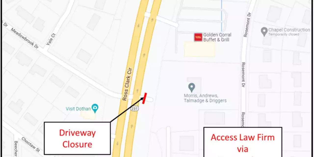 Ross Clark Circle turn lane construction